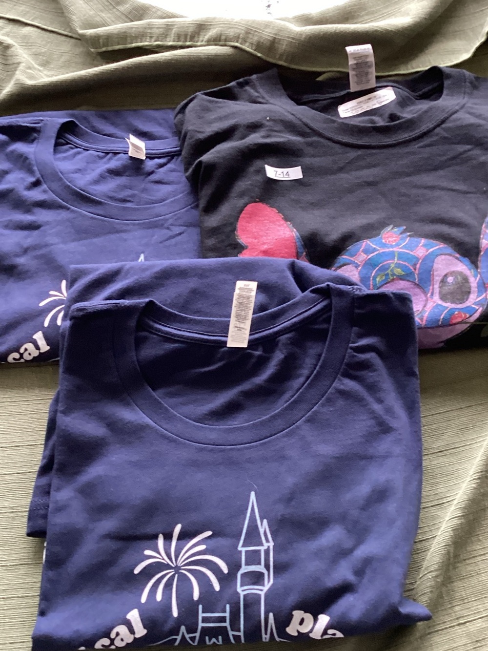 Bella Canvas Navy Blue Short Sleeve Graphic Tee